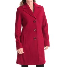 68%OFF 女性のドレスコート クリステン・ブレイクラムズウールノッチ襟コート（女性用） Kristen Blake Lambswool Notch-Collar Coat (For Women)画像